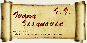 Ivana Višanović vizit kartica